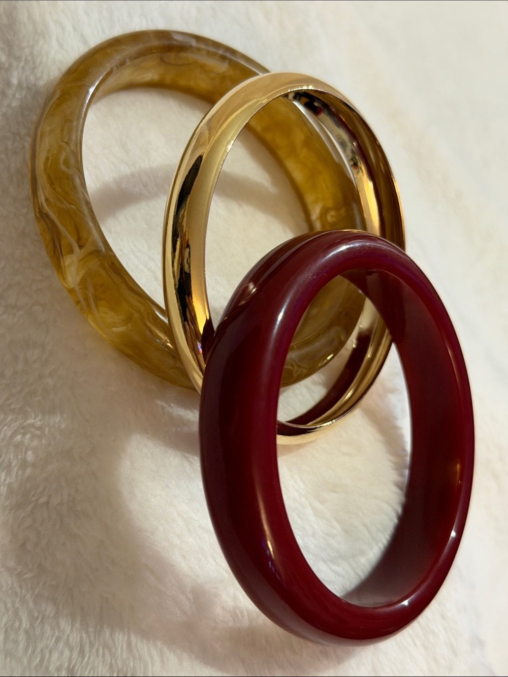 Brand New Set of 3 Chunky Bangle Bracelets Fashion Jewelry